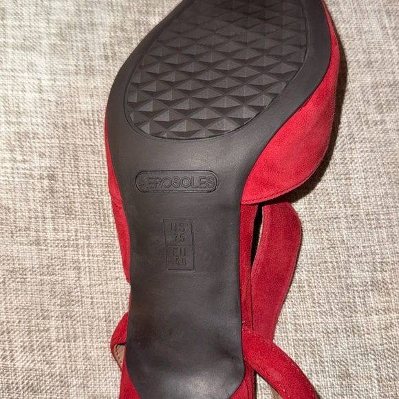 Red Suede Areosoles by Martha Stewart Size 7.5 - Picture 5 of 6